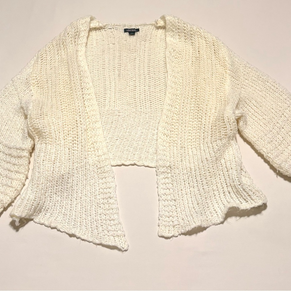 Wild Fable Cream Open-Front Cardigan